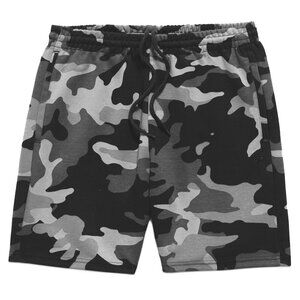 Flint Park Mens Camo Print Court Short Organic Cotton Elastic Waist XL NWT